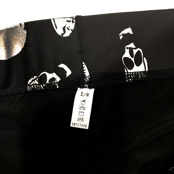 Journeys Leggings Skull Black and Metallic S - Picture 5 of 6